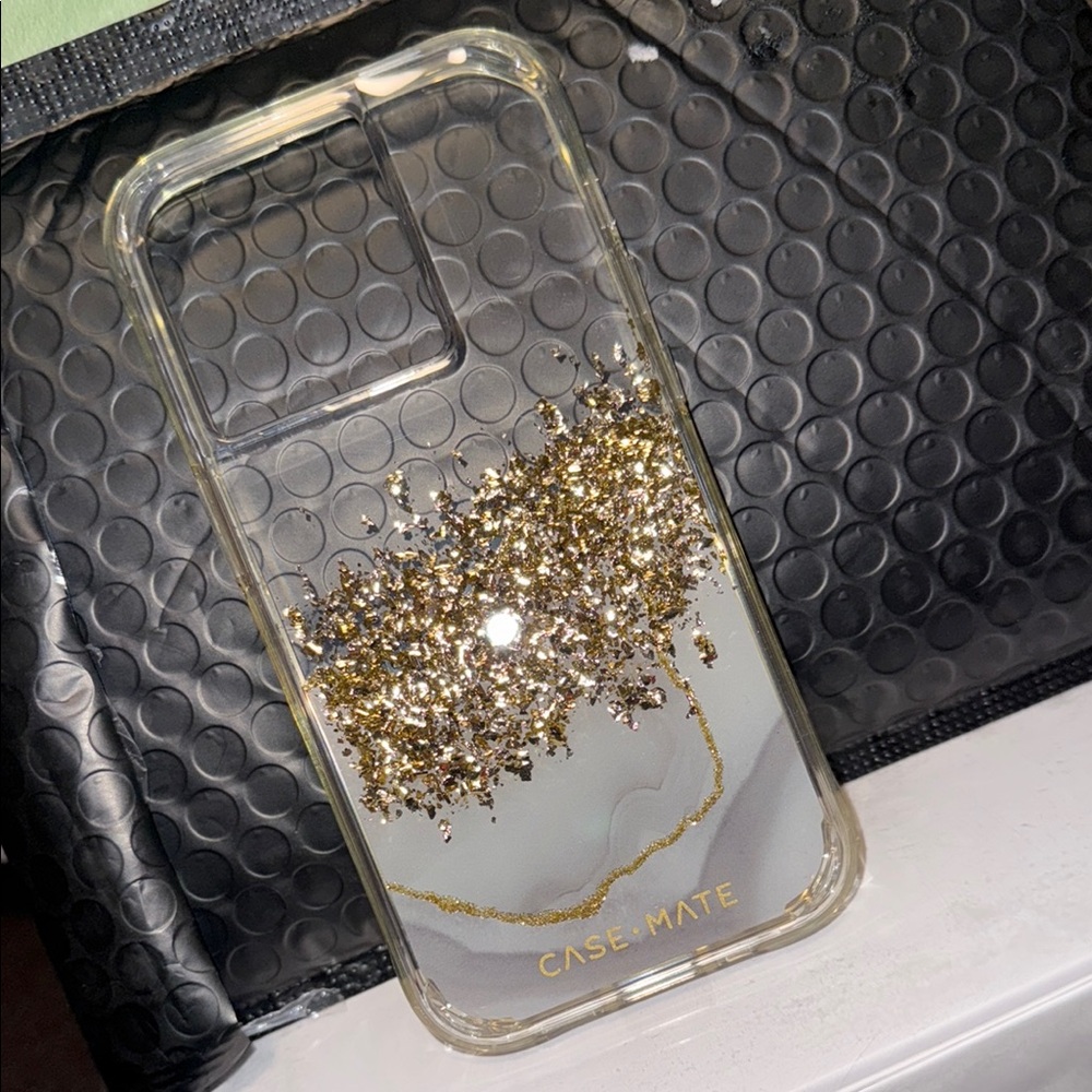 Case-Mate Gold Glitter Smartphone Case IPHONE 15 PRO